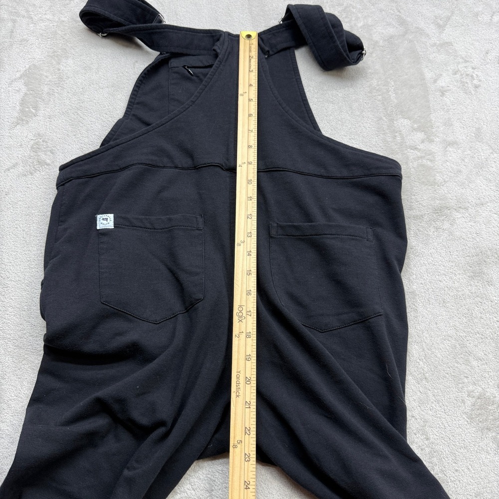 Swoveralls Sweatpant Overalls Womens Small Black French Terry Jogger Comfortcore - Picture 13 of 14